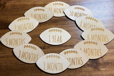 Football Milestones, Baby Milestone Cards, Football gift, Baby Gift, Baby Shower Gift, Baby football Theme, monthly photo prop, infant photo